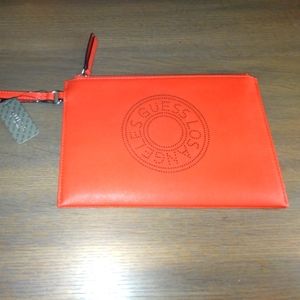 Red Guess Wristlet Purse